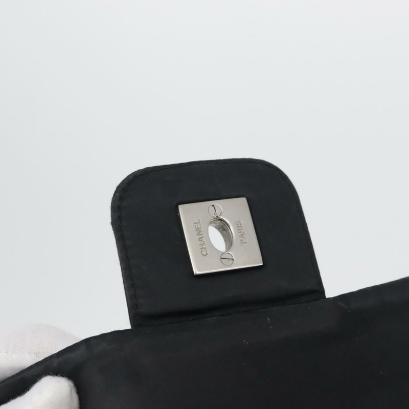 【日本直送】香奈兒運動系列絎縫鏈條包 尼龍材質 黑色 銀色 CC 標誌 正品 173007SAV-21