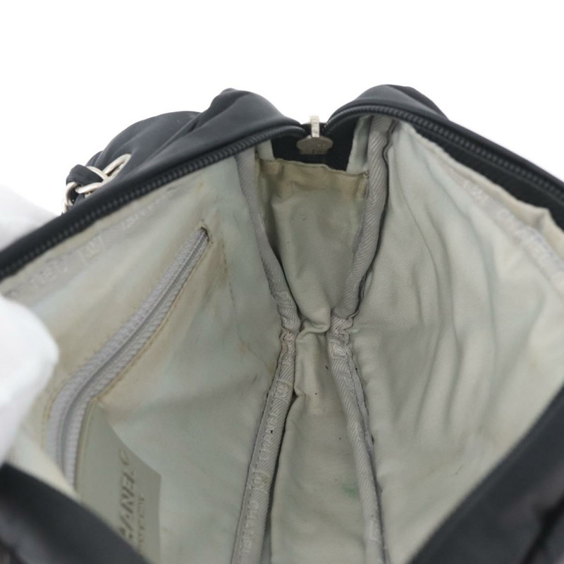 【日本直送】香奈兒運動系列絎縫鏈條包 尼龍材質 黑色 銀色 CC 標誌 正品 173007SAV-23