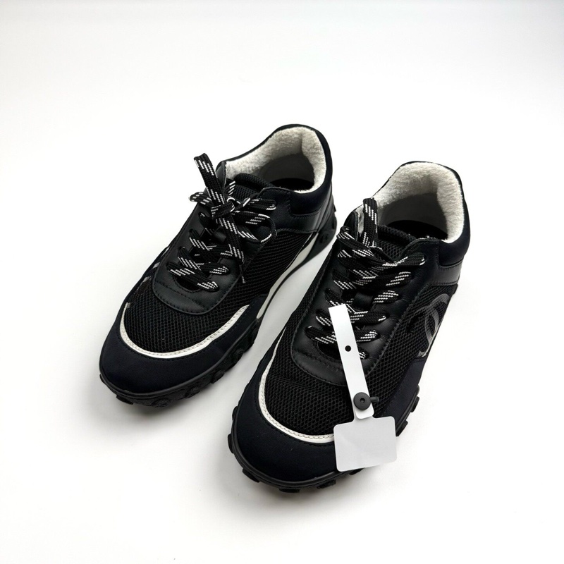 香奈兒Chanel 黑色經典運動鞋 35碼 無附件成色非常好-0