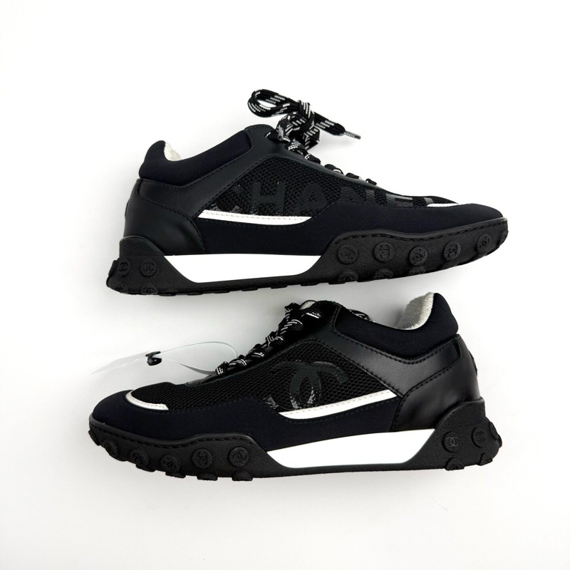 香奈兒Chanel 黑色經典運動鞋 35碼 無附件成色非常好-4