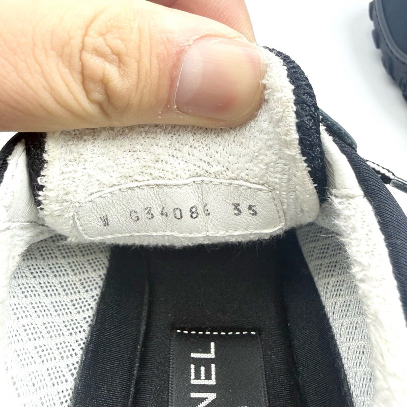 香奈兒Chanel 黑色經典運動鞋 35碼 無附件成色非常好-5