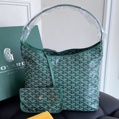 【全新閒置品】goyard 綠色老花hobo單肩包 子母袋
