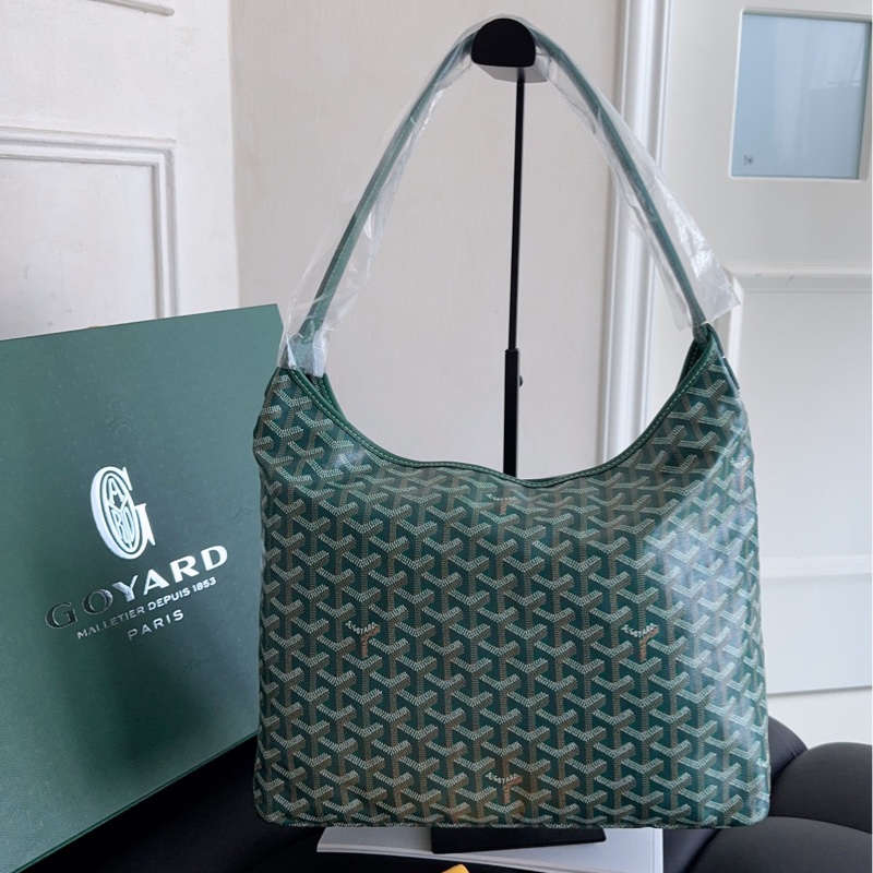 【全新閒置品】goyard 綠色老花hobo單肩包 子母袋-2