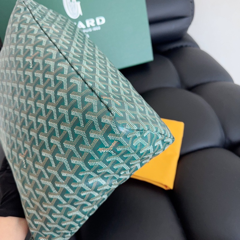 【全新閒置品】goyard 綠色老花hobo單肩包 子母袋-12