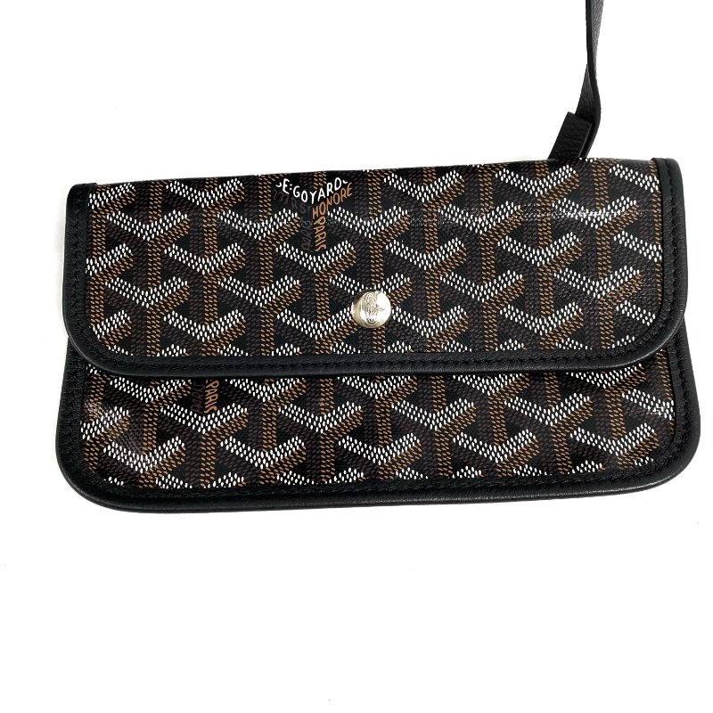 △ Goyard 高雅德 Black Coated Canvas Saint Louis PM Tote Bag 黑色塗層帆布托特袋 - 267003842-16