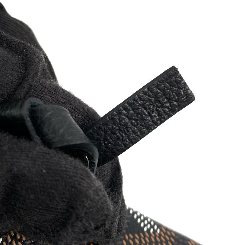 △ Goyard 高雅德 Black Coated Canvas Saint Louis PM Tote Bag 黑色塗層帆布托特袋 - 267003842-20