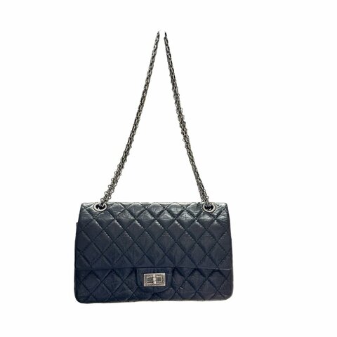 CHANEL 2.55 Shoulder Bag Black PHW