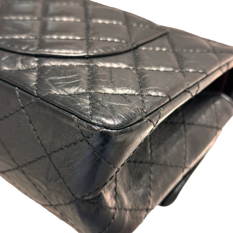 CHANEL 2.55 Shoulder Bag Black PHW-3