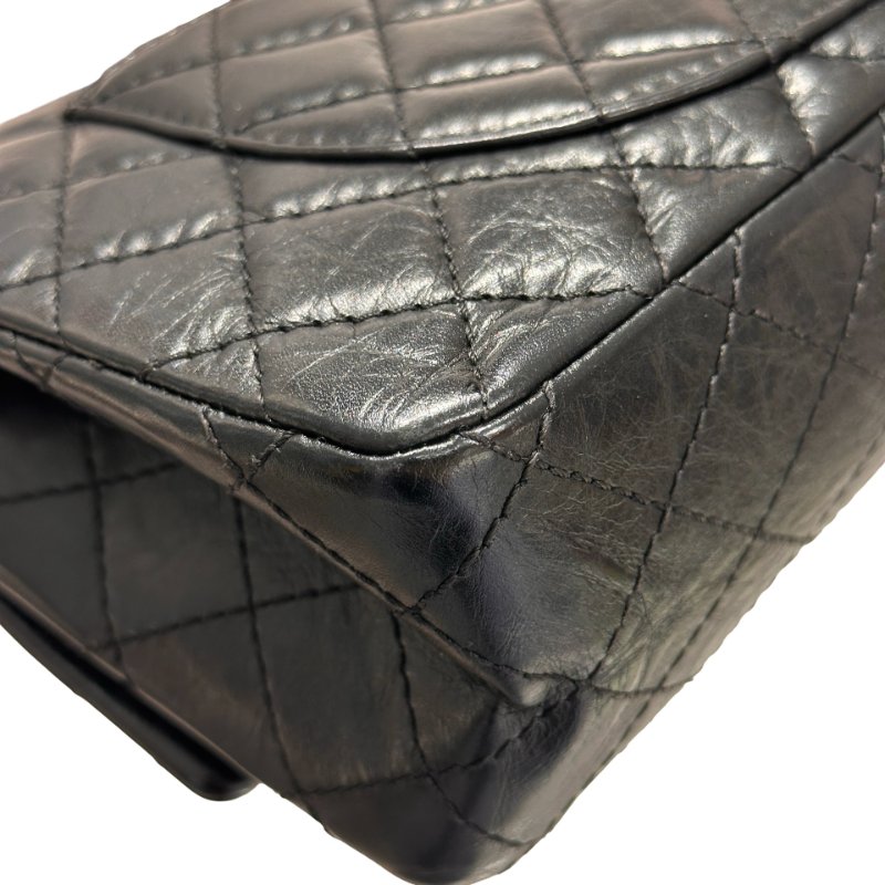 CHANEL 2.55 Shoulder Bag Black PHW-4