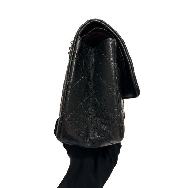 CHANEL 2.55 Shoulder Bag Black PHW-5