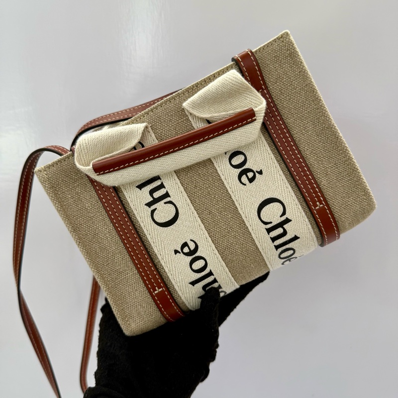 克蘿伊 Chloe Woody 迷你兩用包（手提/斜背）0126104465-0