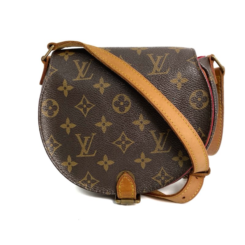 △ Louis Vuitton 路易威登 Brown Coated Canvas Monogram Tambourin Crossbody Bag M51179 啡色塗層帆布經典老花斜背袋 - 257028876-0