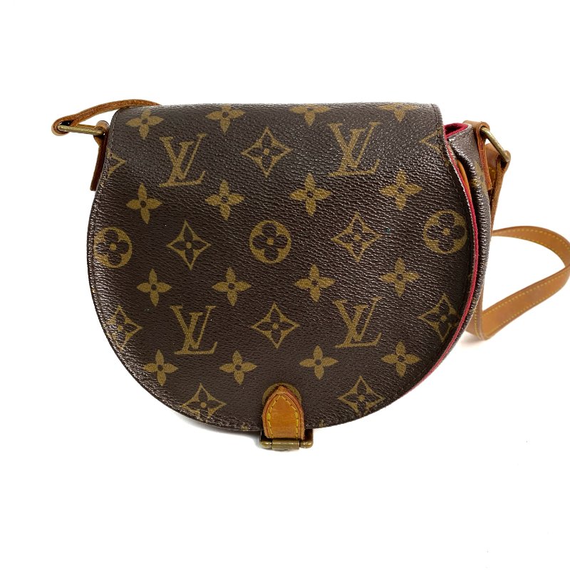 △ Louis Vuitton 路易威登 Brown Coated Canvas Monogram Tambourin Crossbody Bag M51179 啡色塗層帆布經典老花斜背袋 - 257028876-1