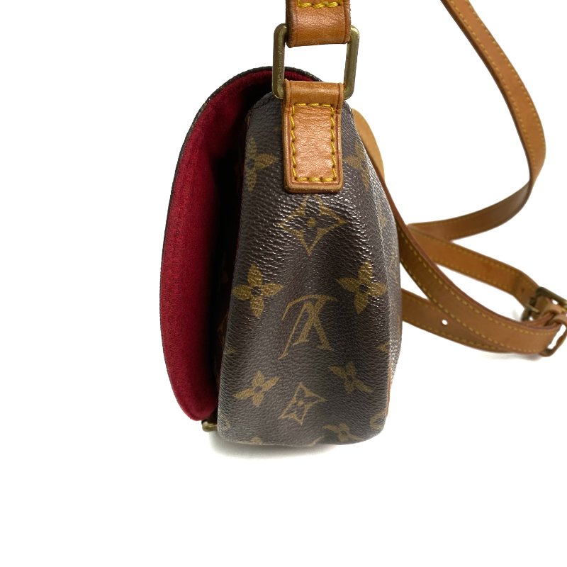 △ Louis Vuitton 路易威登 Brown Coated Canvas Monogram Tambourin Crossbody Bag M51179 啡色塗層帆布經典老花斜背袋 - 257028876-3