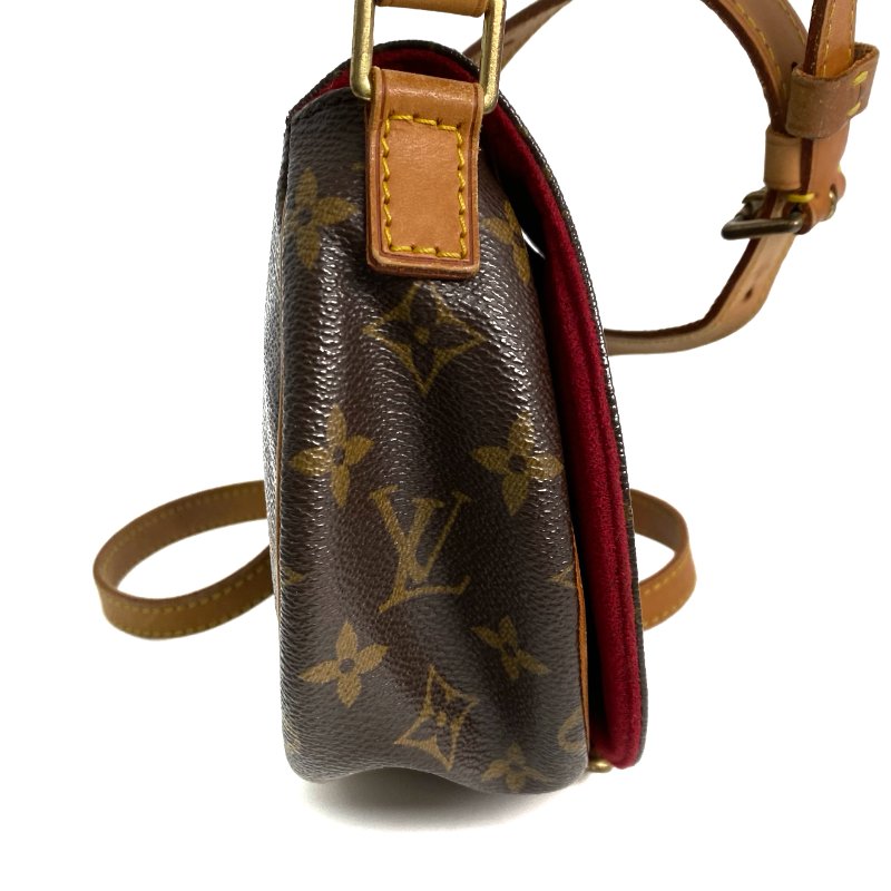 △ Louis Vuitton 路易威登 Brown Coated Canvas Monogram Tambourin Crossbody Bag M51179 啡色塗層帆布經典老花斜背袋 - 257028876-4