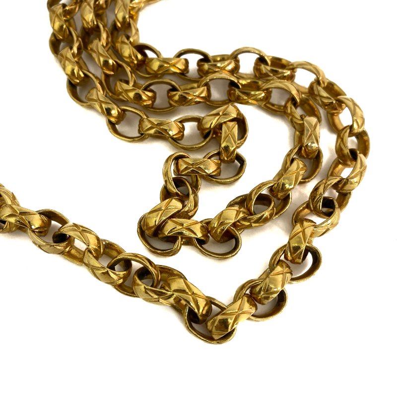 △ Chanel 香奈兒 White Caviar Skin Gold Tone Metal Chain Crossbody Bag No.2 白色粒紋小牛皮金色金屬鎖鏈斜背袋No.2 - 267005419-15