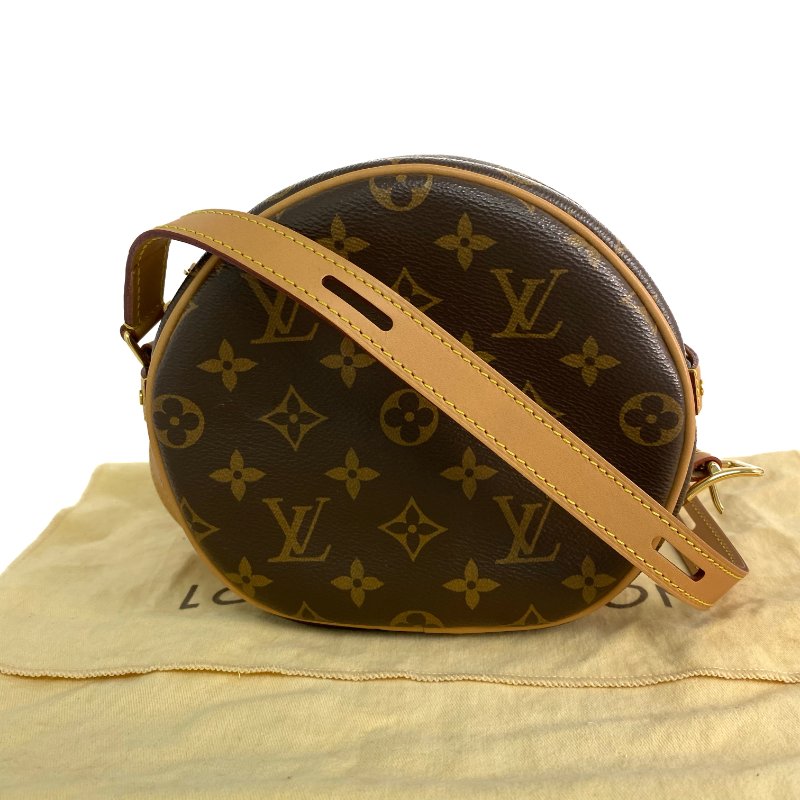 △ Louis Vuitton 路易威登 Brown Coated Canvas Monogram Boite Chapeau Souple PM Crossbody Bag M45578 啡色塗層帆布經典老花斜背袋 - 257027010-0