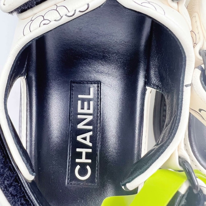 Chanel 香奈兒滿印涼鞋//37.5碼 無附件-4