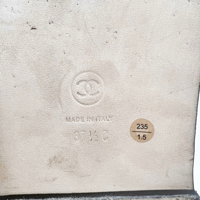 Chanel 香奈兒滿印涼鞋//37.5碼 無附件-5