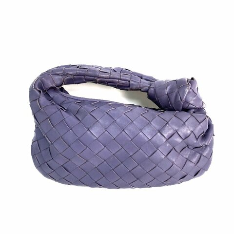 △ Bottega Veneta 寳緹嘉 Purple Lambskin Mini Jodie Hand Bag 紫色小羊皮手袋 - 267005778