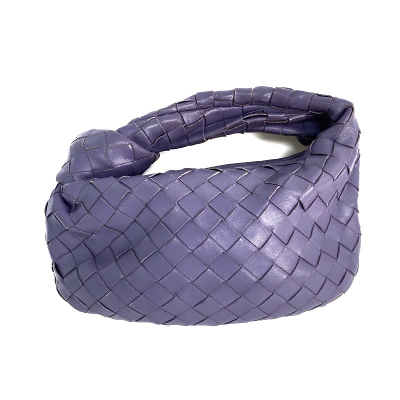 △ Bottega Veneta 寳緹嘉 Purple Lambskin Mini Jodie Hand Bag 紫色小羊皮手袋 - 267005778-1