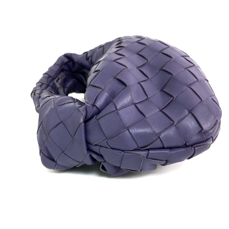 △ Bottega Veneta 寳緹嘉 Purple Lambskin Mini Jodie Hand Bag 紫色小羊皮手袋 - 267005778-2