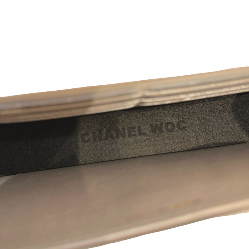 CHANEL Lambskin Leather 23P RAINBOW TOP HANDLE WOC Cross Body Bag White GHW-6