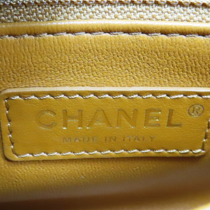橘棕色 荔枝紋牛皮 COCO Handle 24 兩用包 【CHANEL 香奈兒】-14