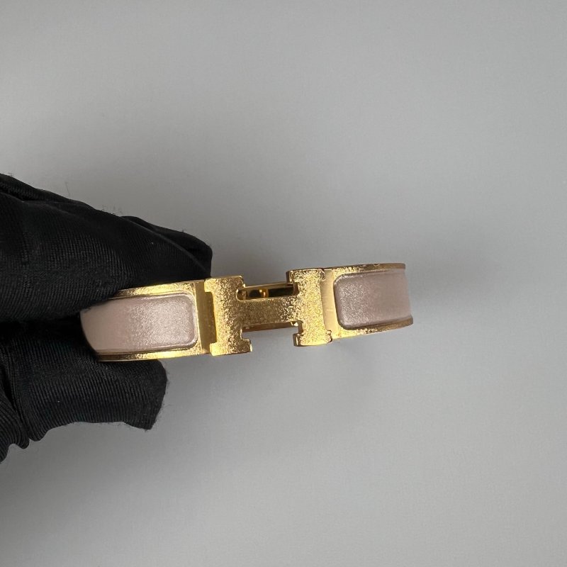 HERMES FI 1221 奶茶金CLIC H手環PM-1