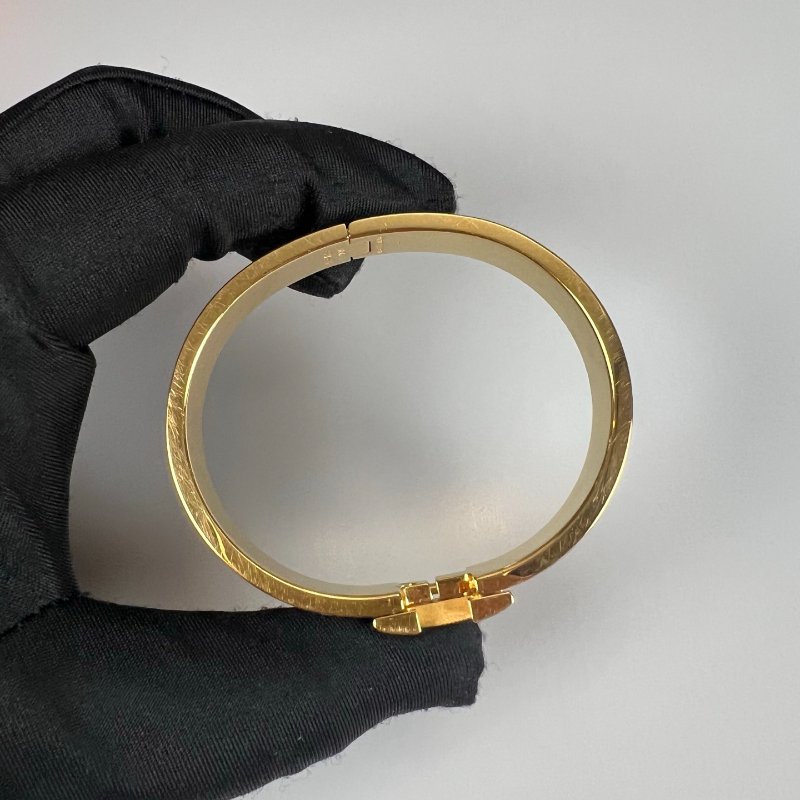 HERMES FI 1221 奶茶金CLIC H手環PM-2