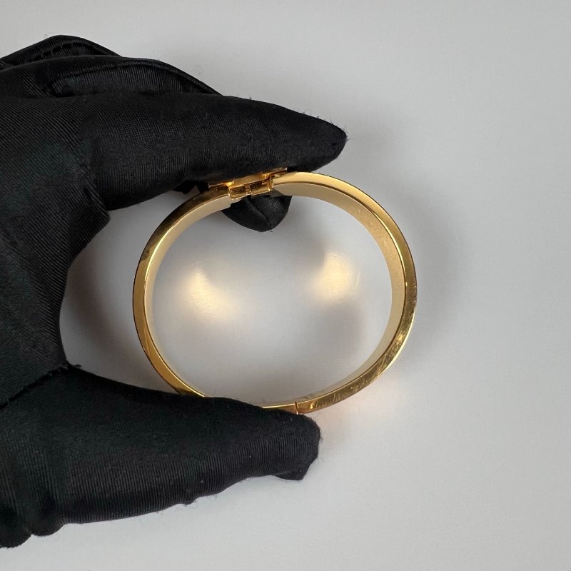 HERMES FI 1221 奶茶金CLIC H手環PM-3