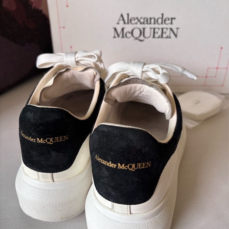 Alexander McQueen 【ALEXANDER MCQUEEN】MCQ 麥昆 運動鞋 休閒鞋 厚底鞋 白色黑尾 37-2