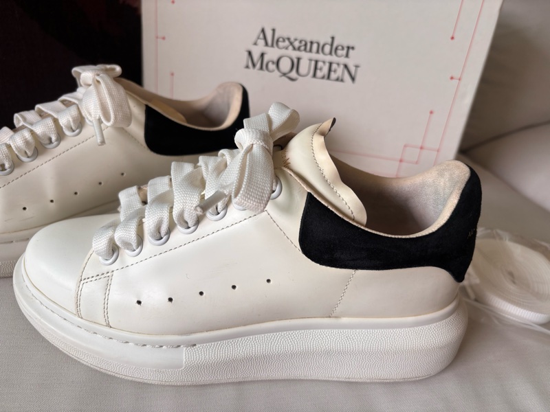 Alexander McQueen 【ALEXANDER MCQUEEN】MCQ 麥昆 運動鞋 休閒鞋 厚底鞋 白色黑尾 37-4