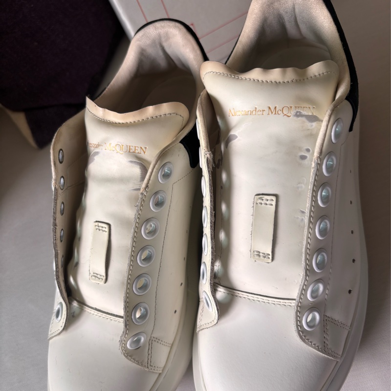 Alexander McQueen 【ALEXANDER MCQUEEN】MCQ 麥昆 運動鞋 休閒鞋 厚底鞋 白色黑尾 37-18