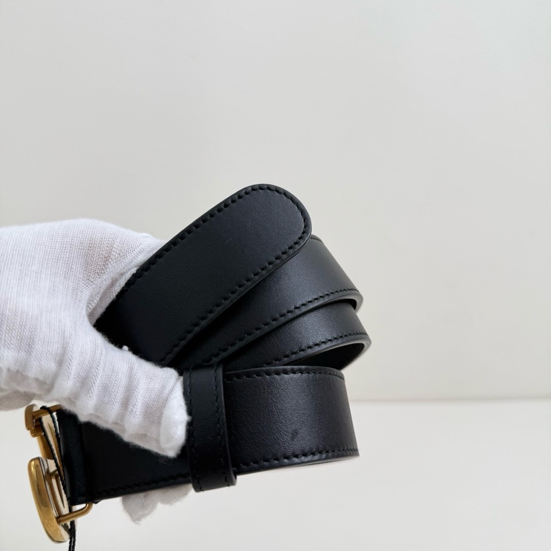 古馳/GUCCi 黑色 腰帶 金扣 尺碼:95碼 3CM寬-4