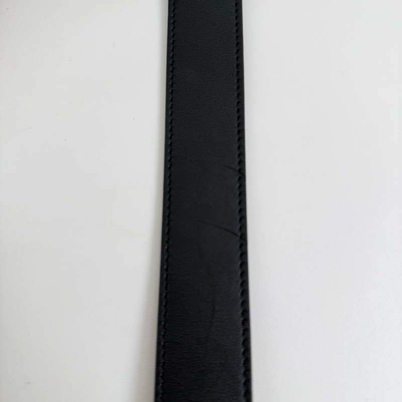 古馳/GUCCi 黑色 腰帶 金扣 尺碼:95碼 3CM寬-6