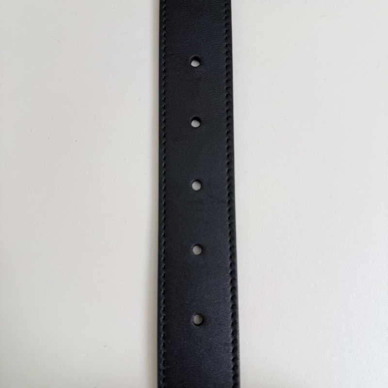 古馳/GUCCi 黑色 腰帶 金扣 尺碼:95碼 3CM寬-7