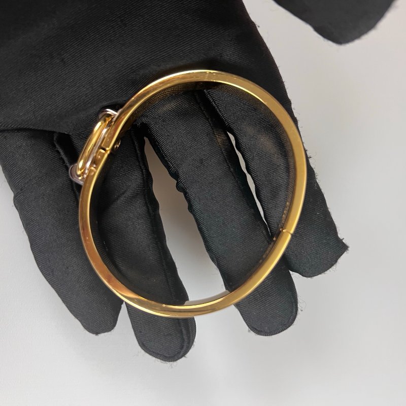 HERMES FI 1221 白金豬鼻CLIC H手環PM-5