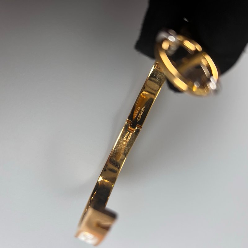 HERMES FI 1221 白金豬鼻CLIC H手環PM-7