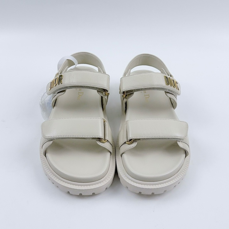 99新 Dior 迪奧 魔術貼涼鞋 36.5碼輕微使用過 無附件-3