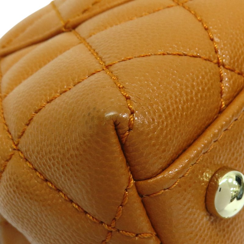 橘棕色 荔枝紋牛皮 COCO Handle 24 兩用包 【CHANEL 香奈兒】-7