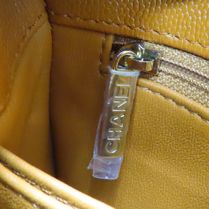 橘棕色 荔枝紋牛皮 COCO Handle 24 兩用包 【CHANEL 香奈兒】-11