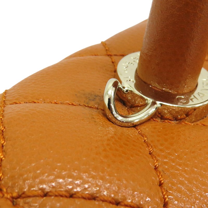 橘棕色 荔枝紋牛皮 COCO Handle 24 兩用包 【CHANEL 香奈兒】-13