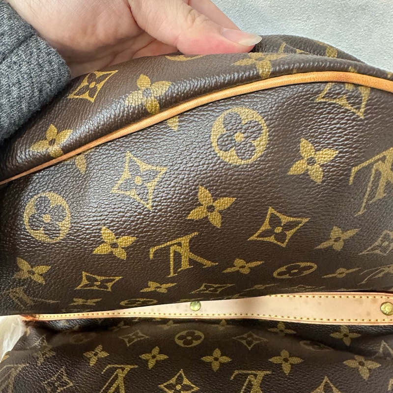 LV M42256 老花金釦雙層馬鞍包 斜背包-45