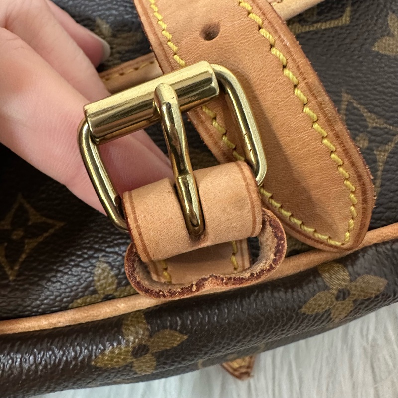 LV M42256 老花金釦雙層馬鞍包 斜背包-66