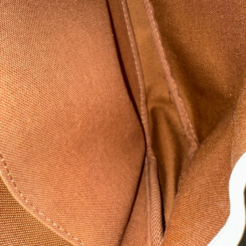 LV M42256 老花金釦雙層馬鞍包 斜背包-73