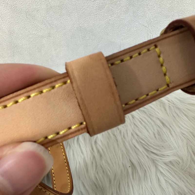 LV M42256 老花金釦雙層馬鞍包 斜背包-99