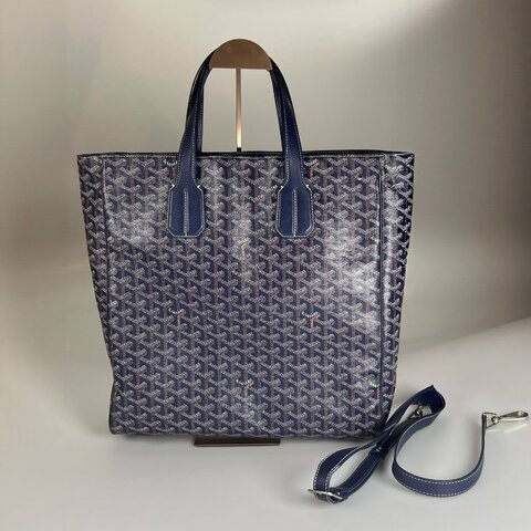 GOYARD  深藍老花VOLTAIRE 托特包 尺寸:36*37*7cm 附屬品:背帶 TE2950