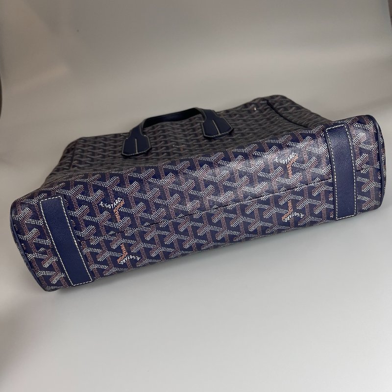 GOYARD  深藍老花VOLTAIRE 托特包 尺寸:36*37*7cm 附屬品:背帶 TE2950-4
