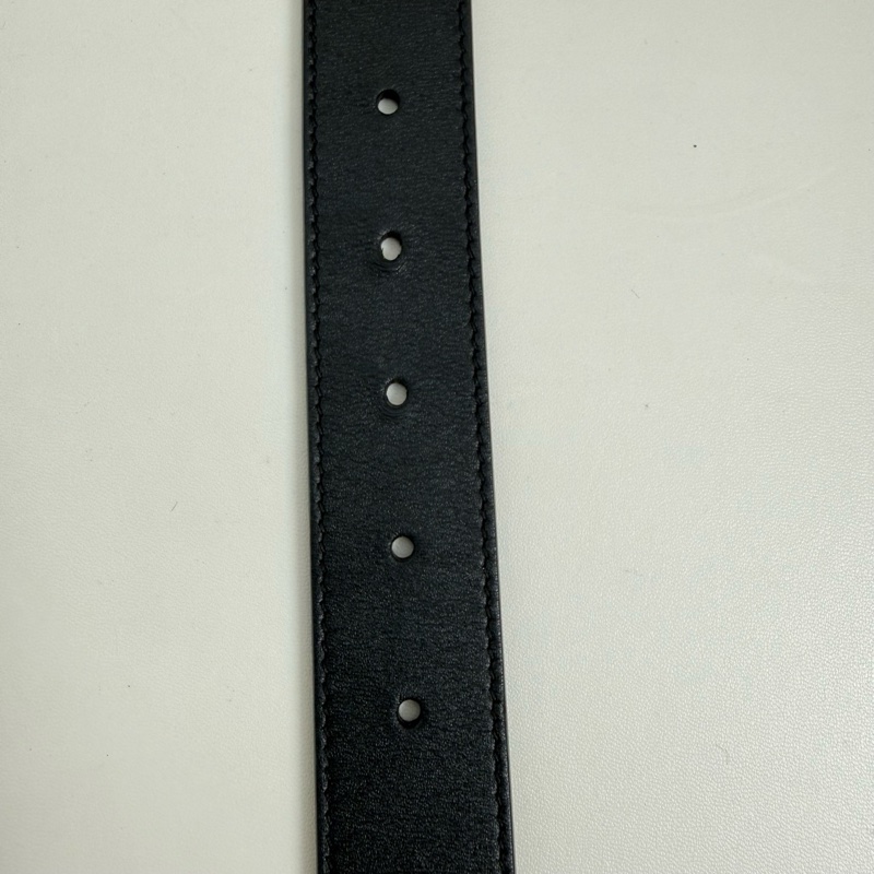 GUCCI/古馳 黑色腰帶 金扣-7